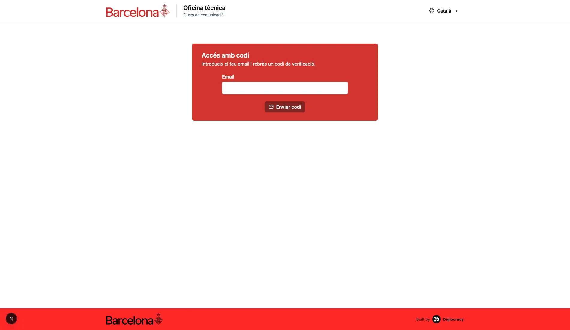 Code access to the communication forms application