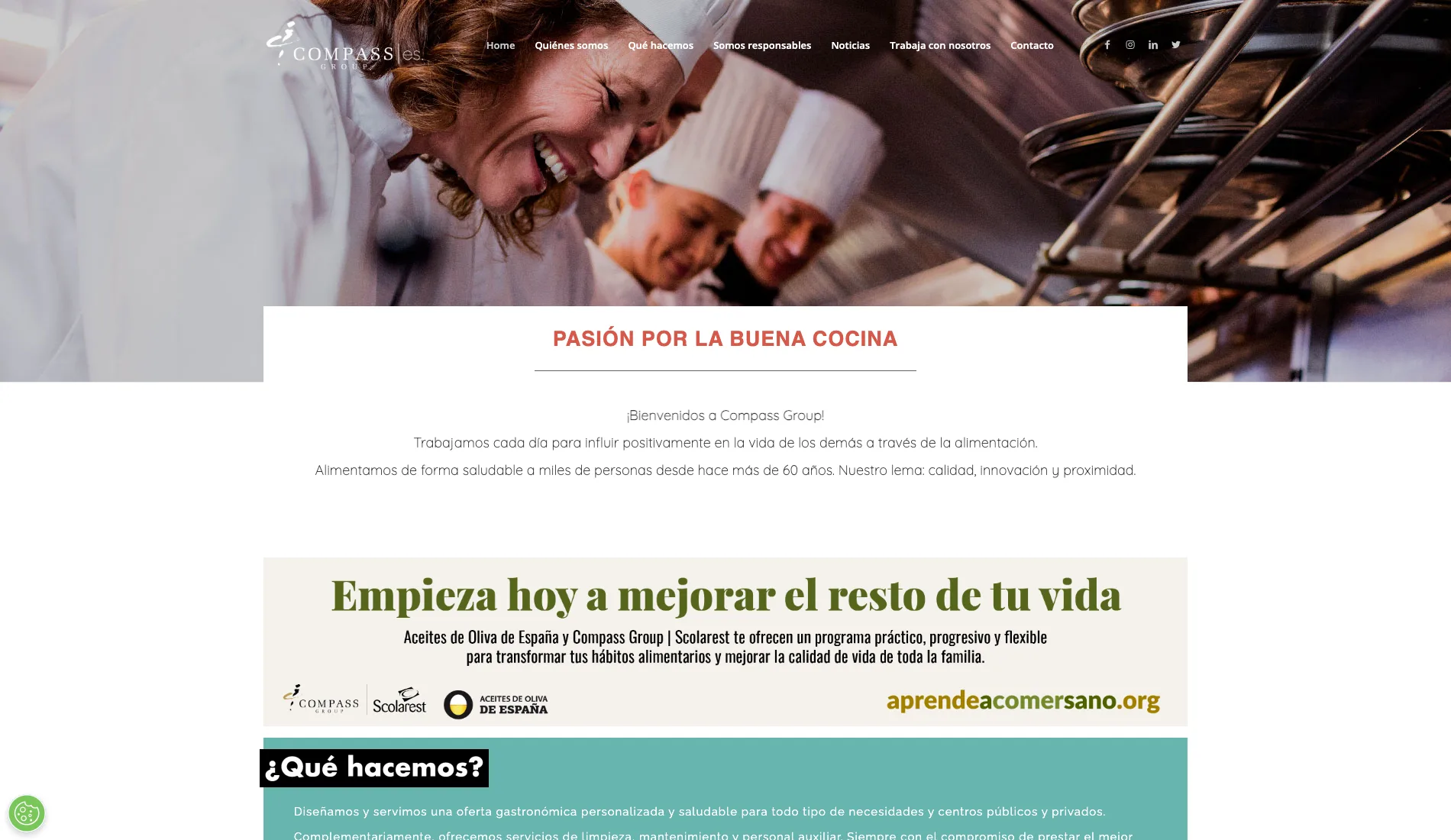 Compass Group Spain homepage