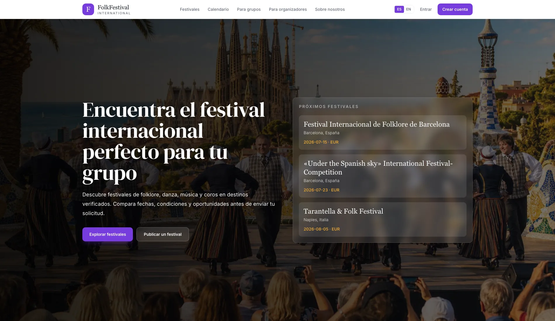 FolkFestival International homepage